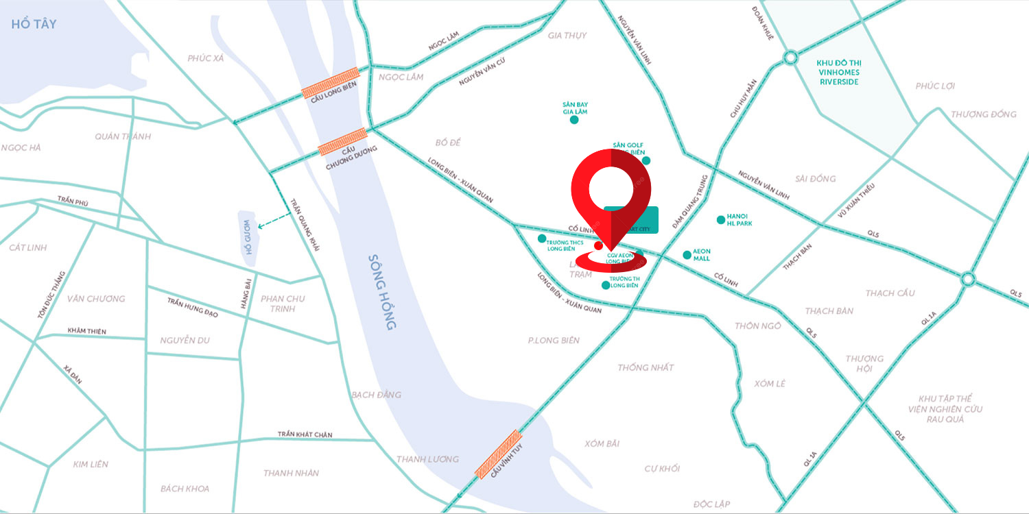 Vi trí Platinum Long Biên